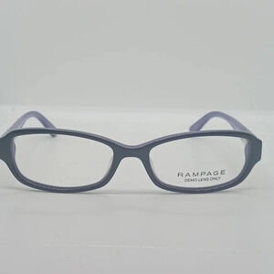 NWT WOMEN'S RAMPAGE EYEGLASS FRAMES 185 BLACK PURPLE